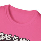 Gas Is My Personality T‑Shirt — Funny Car Fueling Graphic Tee for Gearheads