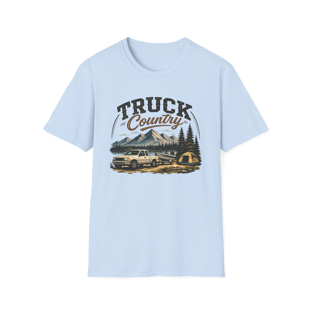 Truck Country T-Shirt — Vintage Mountain Camping Truck Graphic Tee