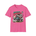 Weekend Wrecker Golf Cart T-Shirt — Retro Tropical Driving Club Tee