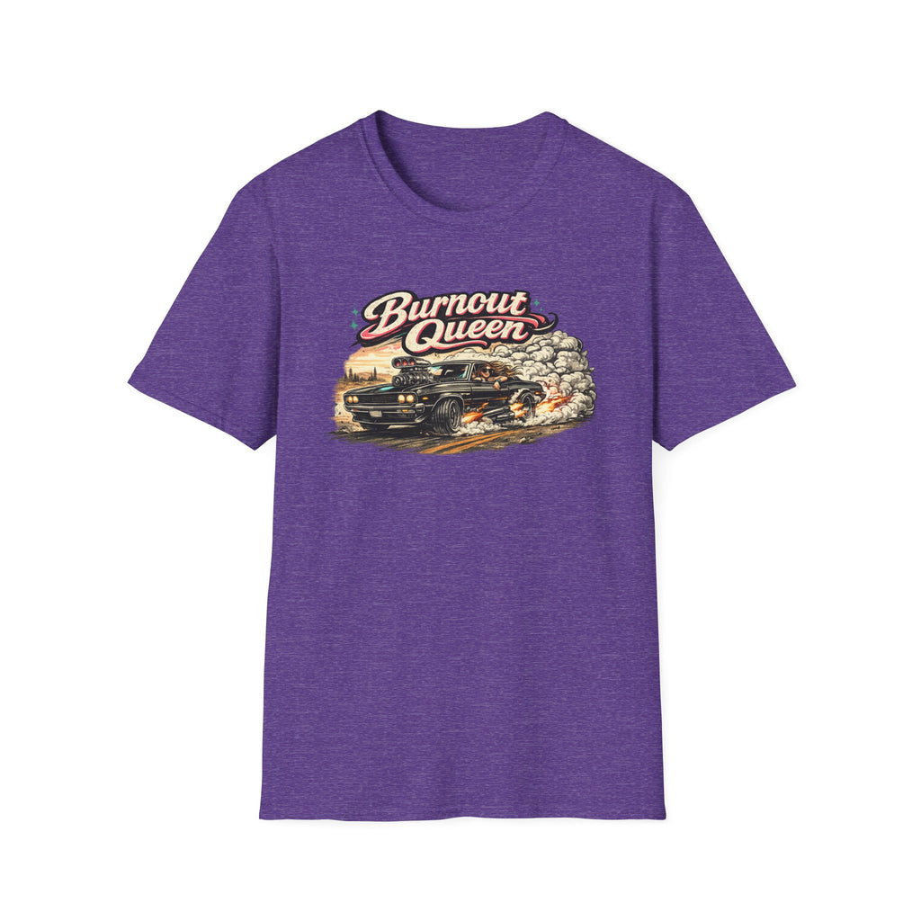 Burnout Queen T-Shirt — Vintage Muscle Car Graphic Tee
