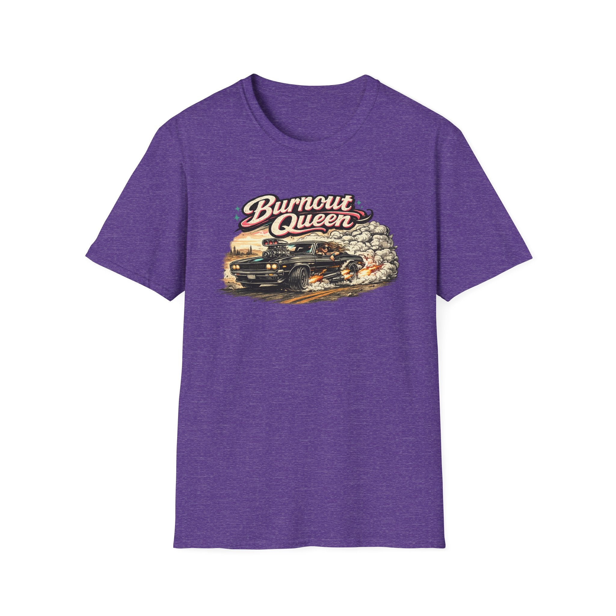 Burnout Queen T-Shirt — Vintage Muscle Car Graphic Tee