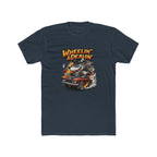T-Shirt — "Wheelin' & Dealin'" Vintage Hot Rod Wolf Graphic Tee