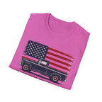 Built Here, Driven Proud Truck T-Shirt — American Flag Vintage Pickup Tee