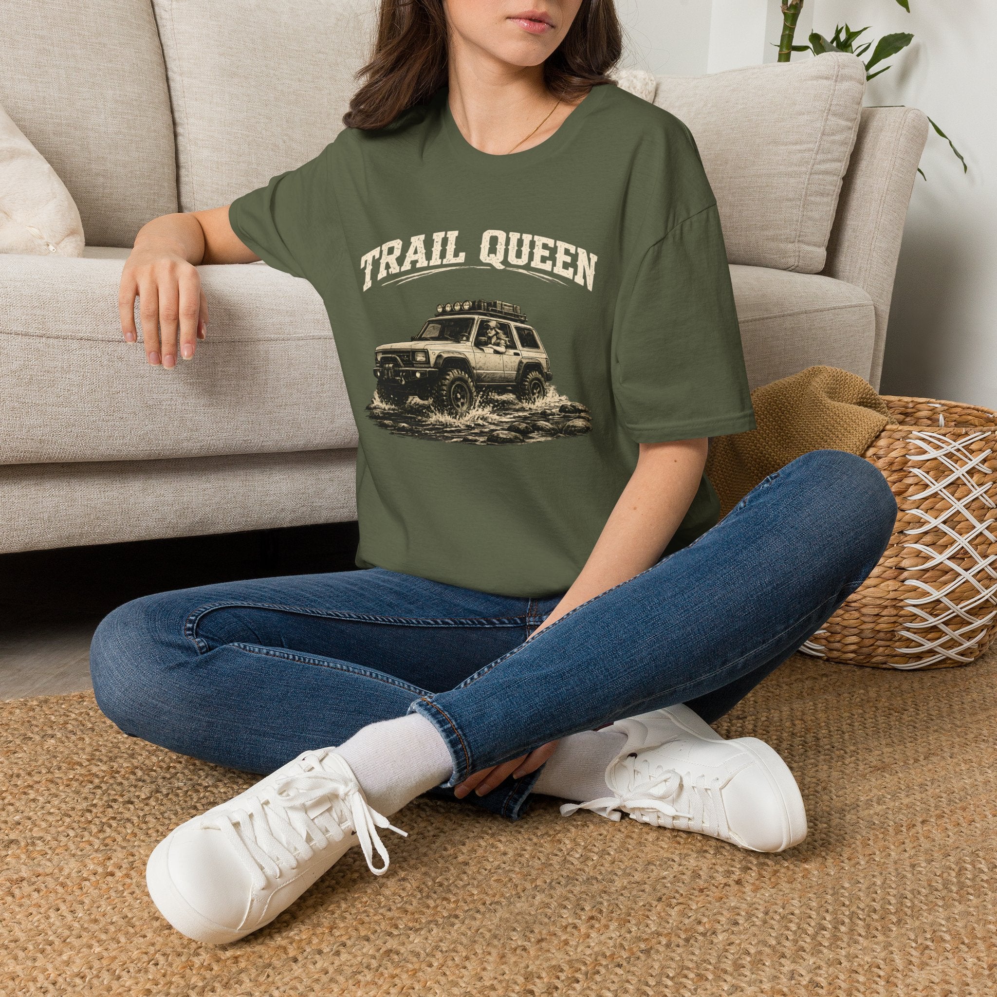 Trail Queen T-Shirt — Off-Road Jeep Adventure Tee for Women