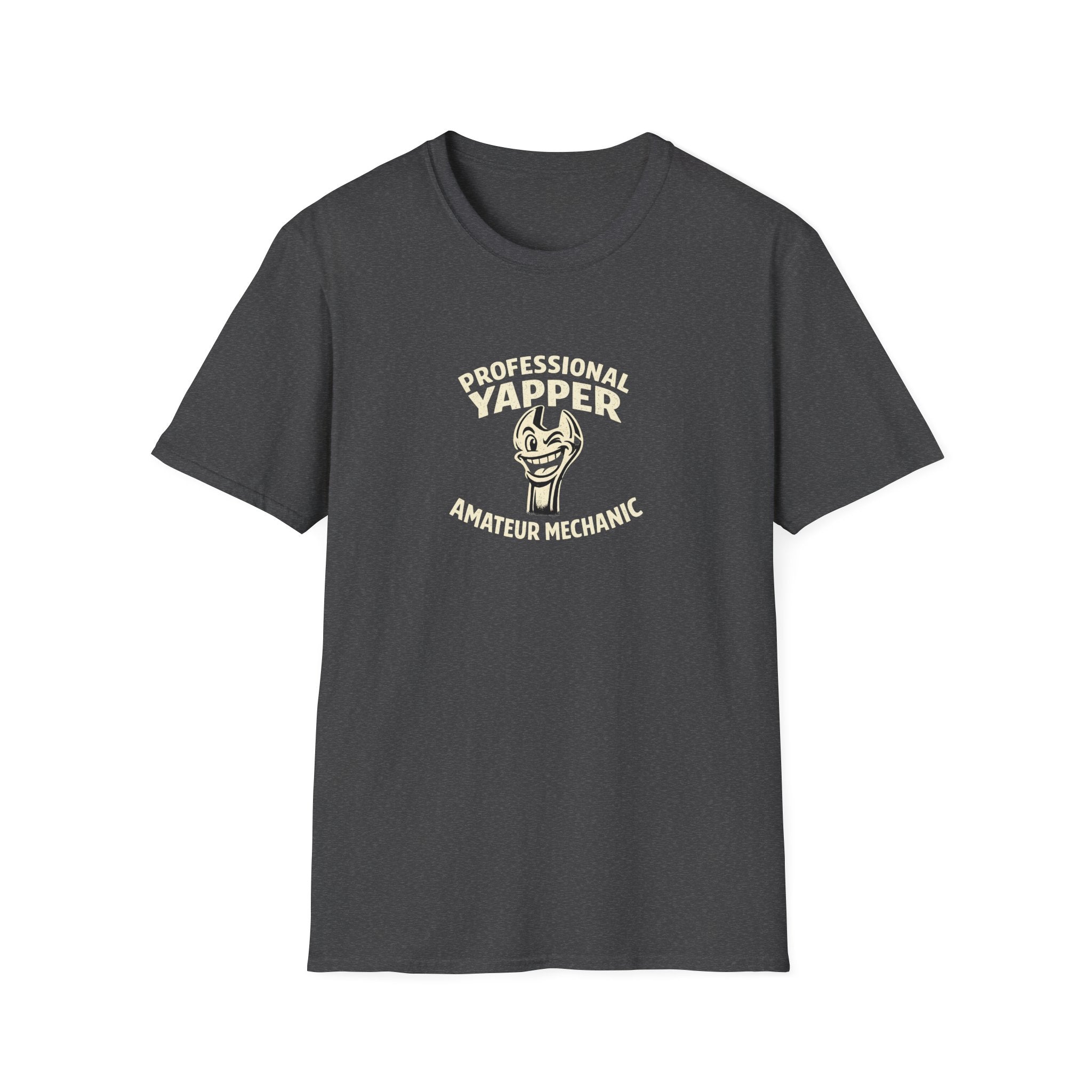 T-Shirt — "Professional Yapper, Amateur Mechanic" Funny Mechanic Tee