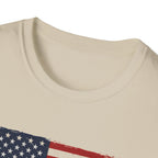 Built Here, Driven Proud Truck T-Shirt — American Flag Vintage Pickup Tee