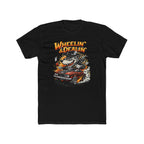 T-Shirt — "Wheelin' & Dealin'" Vintage Hot Rod Wolf Graphic Tee