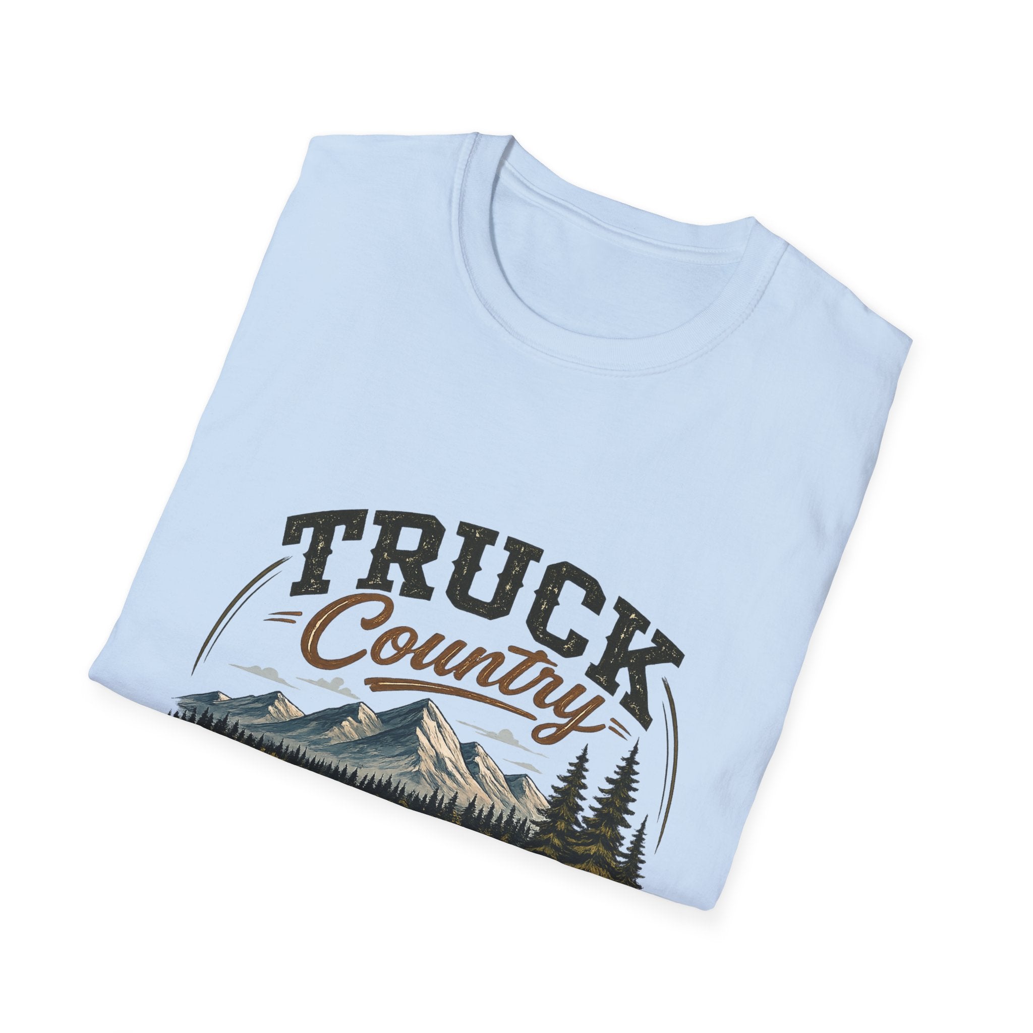 Truck Country T-Shirt — Vintage Mountain Camping Truck Graphic Tee
