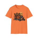 Halloween Hot Rod T‑Shirt — Vintage Monster Truck with Full Moon