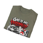 Gas Is My Personality T‑Shirt — Funny Car Fueling Graphic Tee for Gearheads