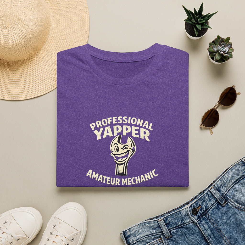 T-Shirt — "Professional Yapper, Amateur Mechanic" Funny Mechanic Tee
