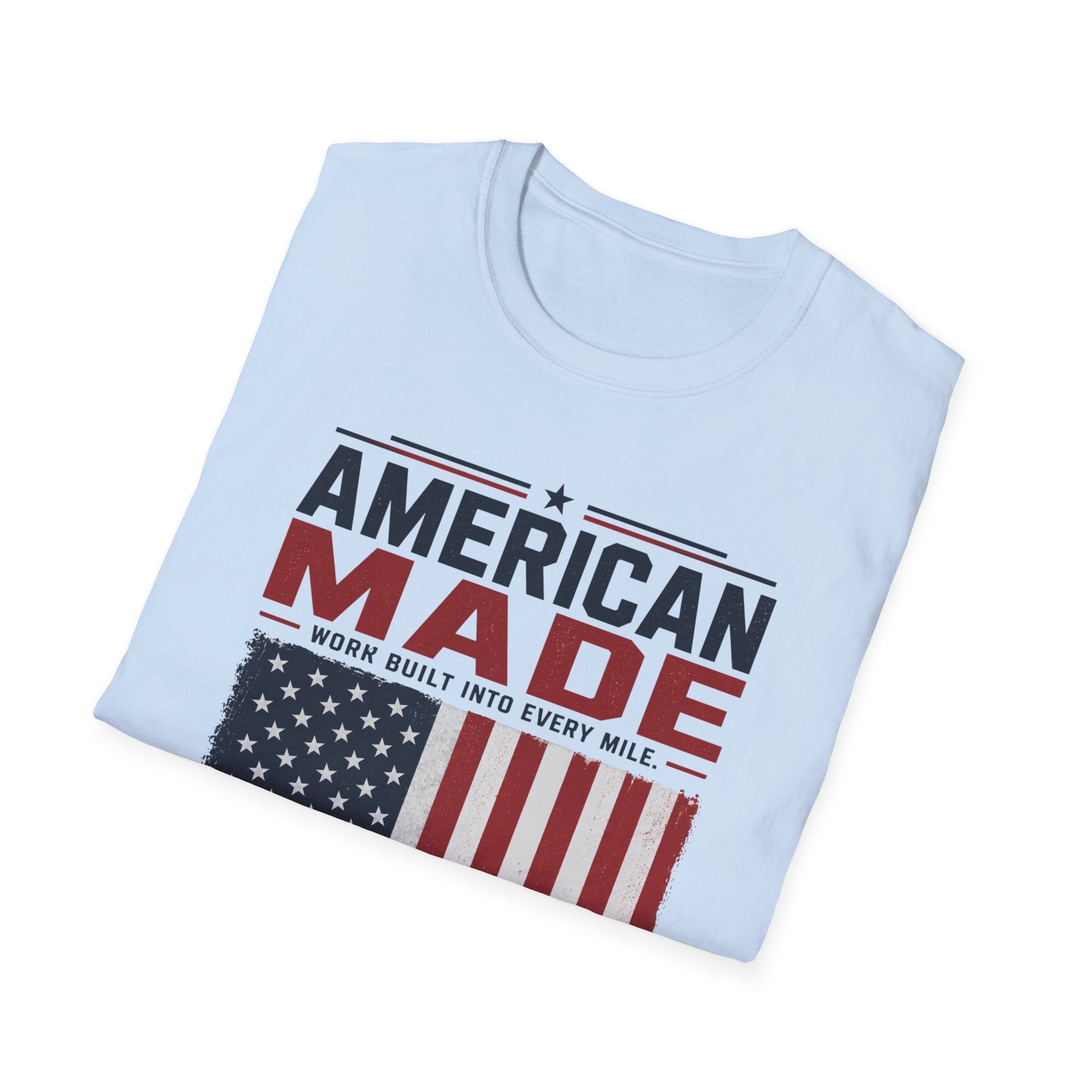 American Made Van T-Shirt — Patriotic USA Work Truck Tee