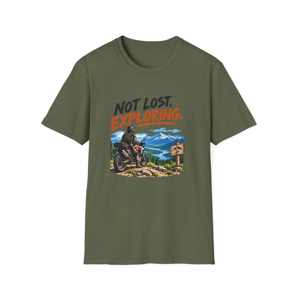 Not Lost, Exploring Motorcycle Adventure T-Shirt