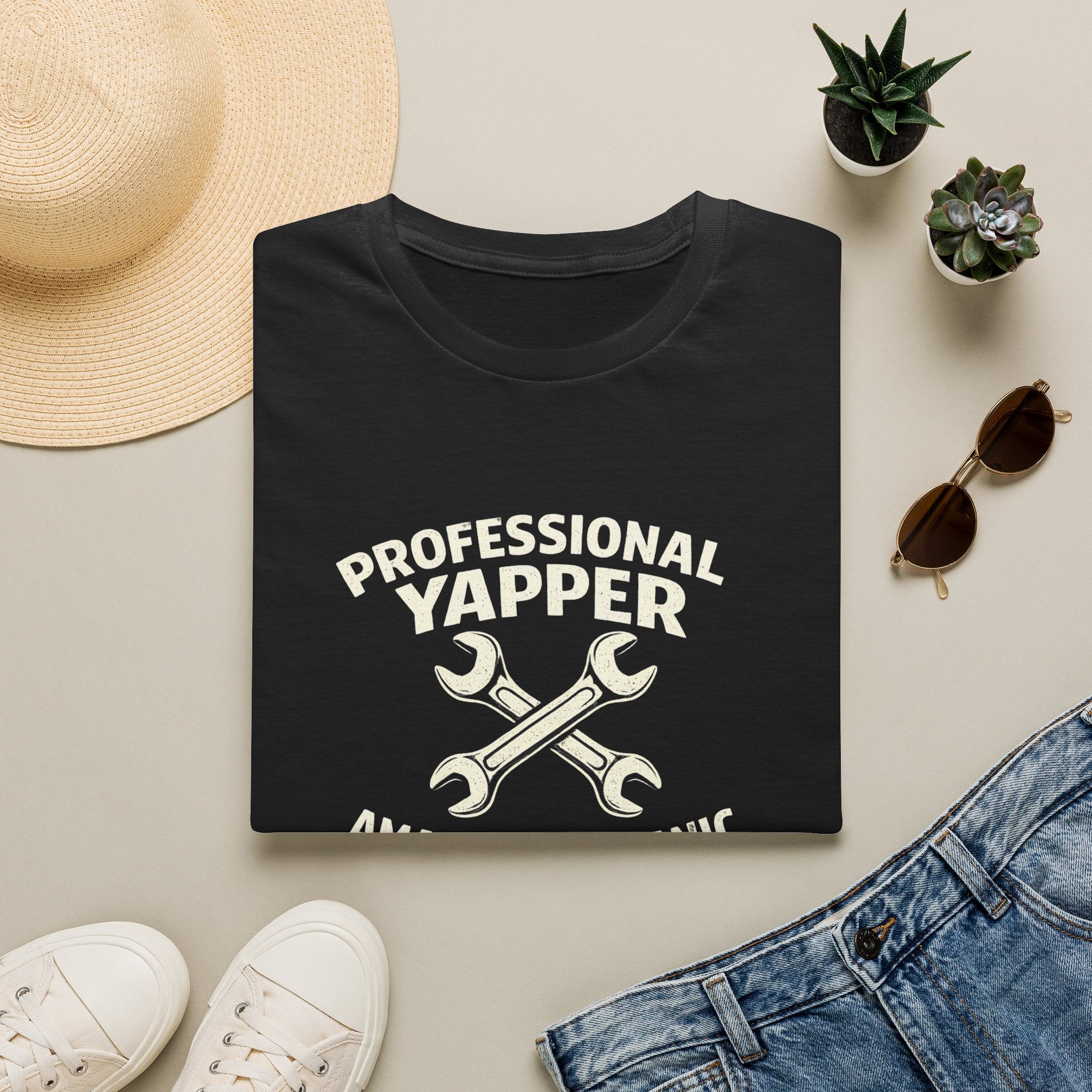 Professional Yapper T-Shirt — “Professional Yapper Amateur Mechanic” Funny Mechanic Tee