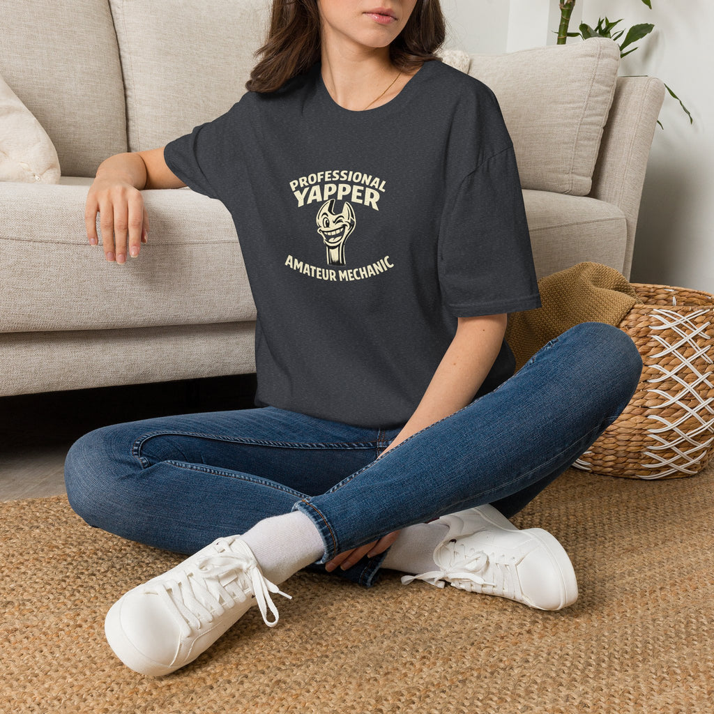 T-Shirt — "Professional Yapper, Amateur Mechanic" Funny Mechanic Tee