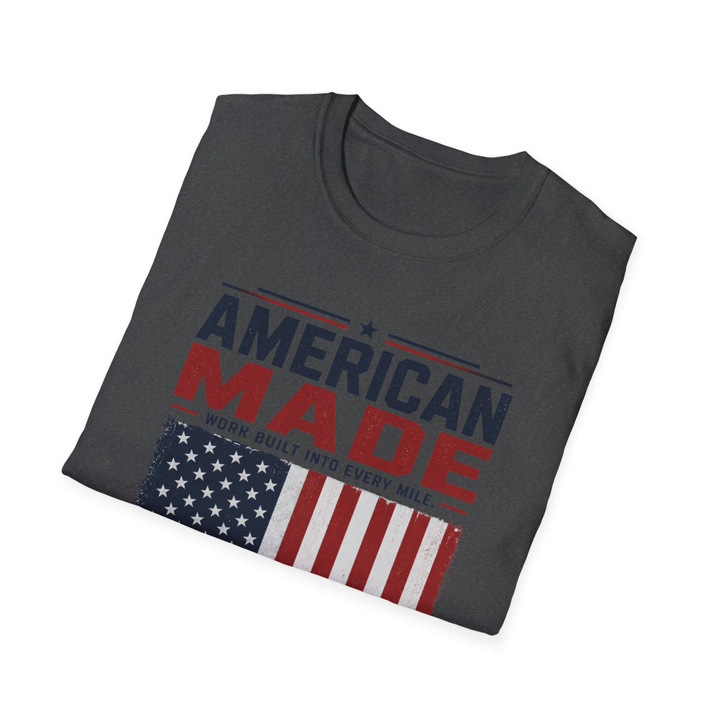 American Made Van T-Shirt — Patriotic USA Work Truck Tee