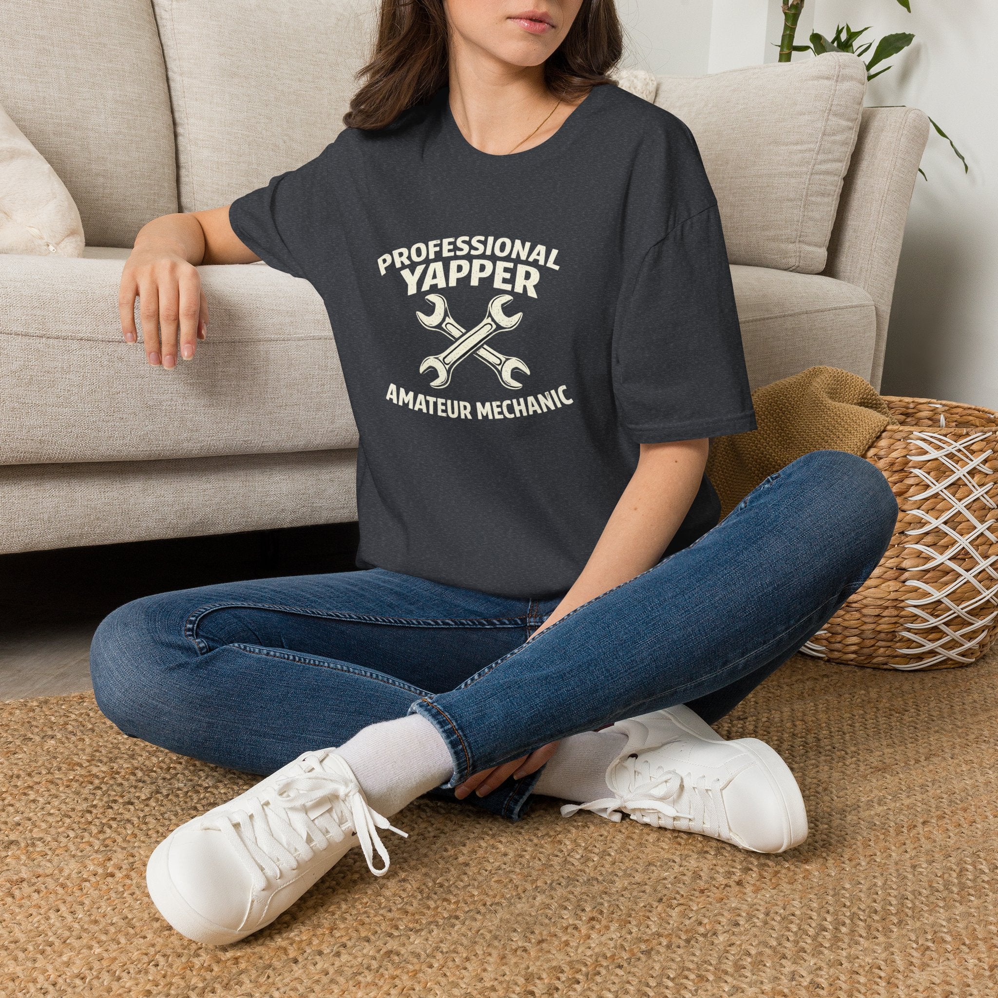 Professional Yapper T-Shirt — “Professional Yapper Amateur Mechanic” Funny Mechanic Tee