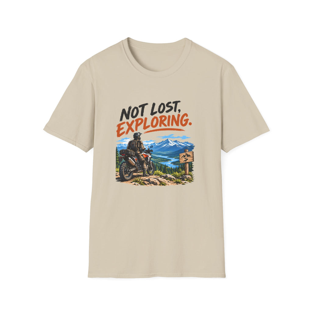 Not Lost, Exploring Motorcycle Adventure T-Shirt