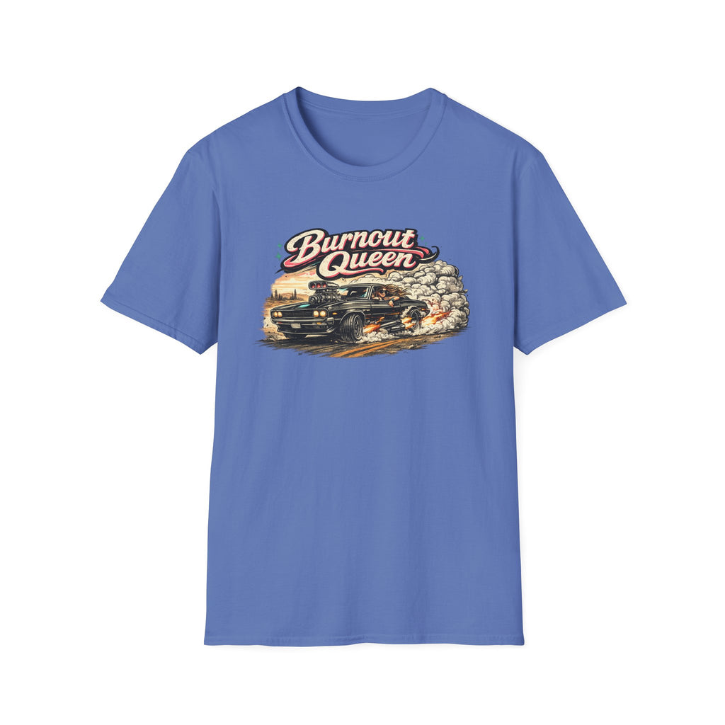Burnout Queen T-Shirt — Vintage Muscle Car Graphic Tee
