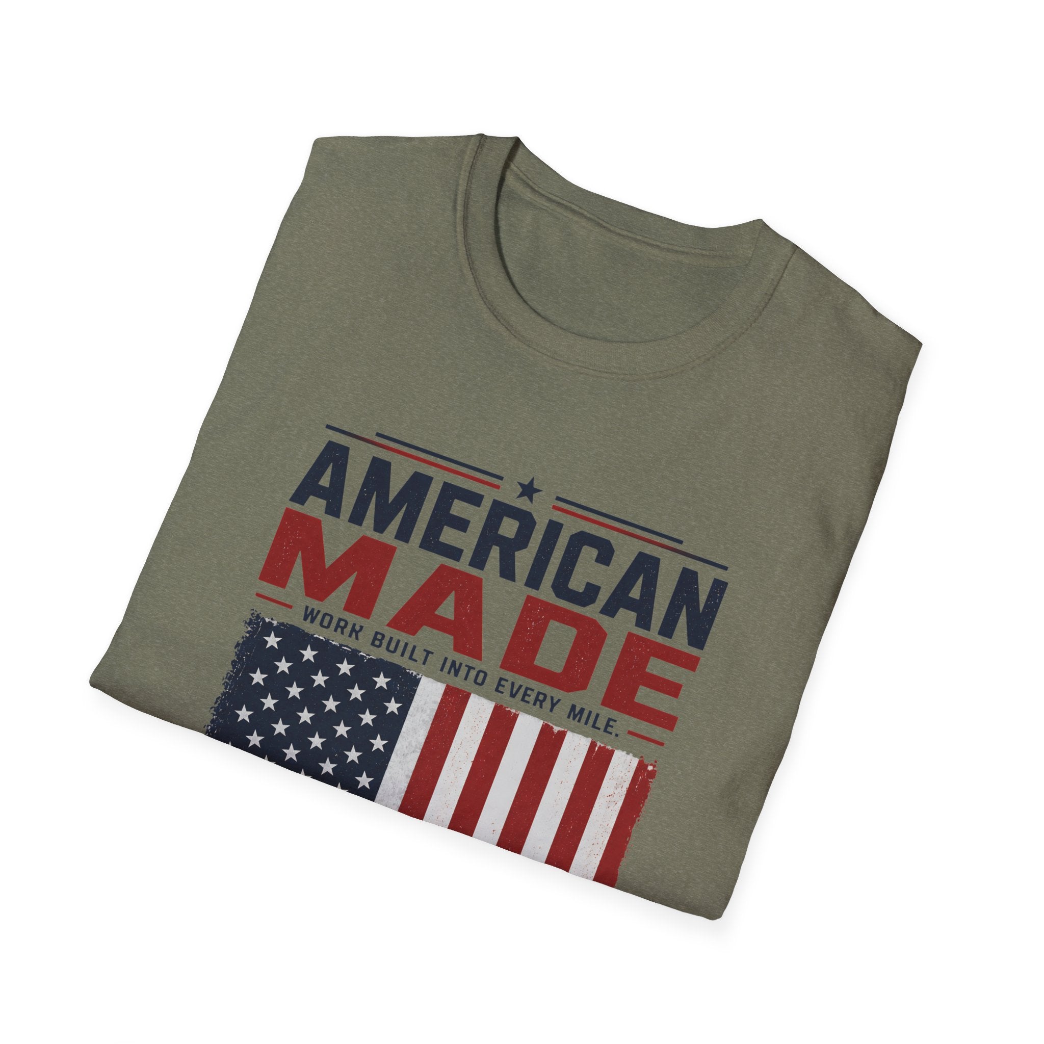 American Made Van T-Shirt — Patriotic USA Work Truck Tee