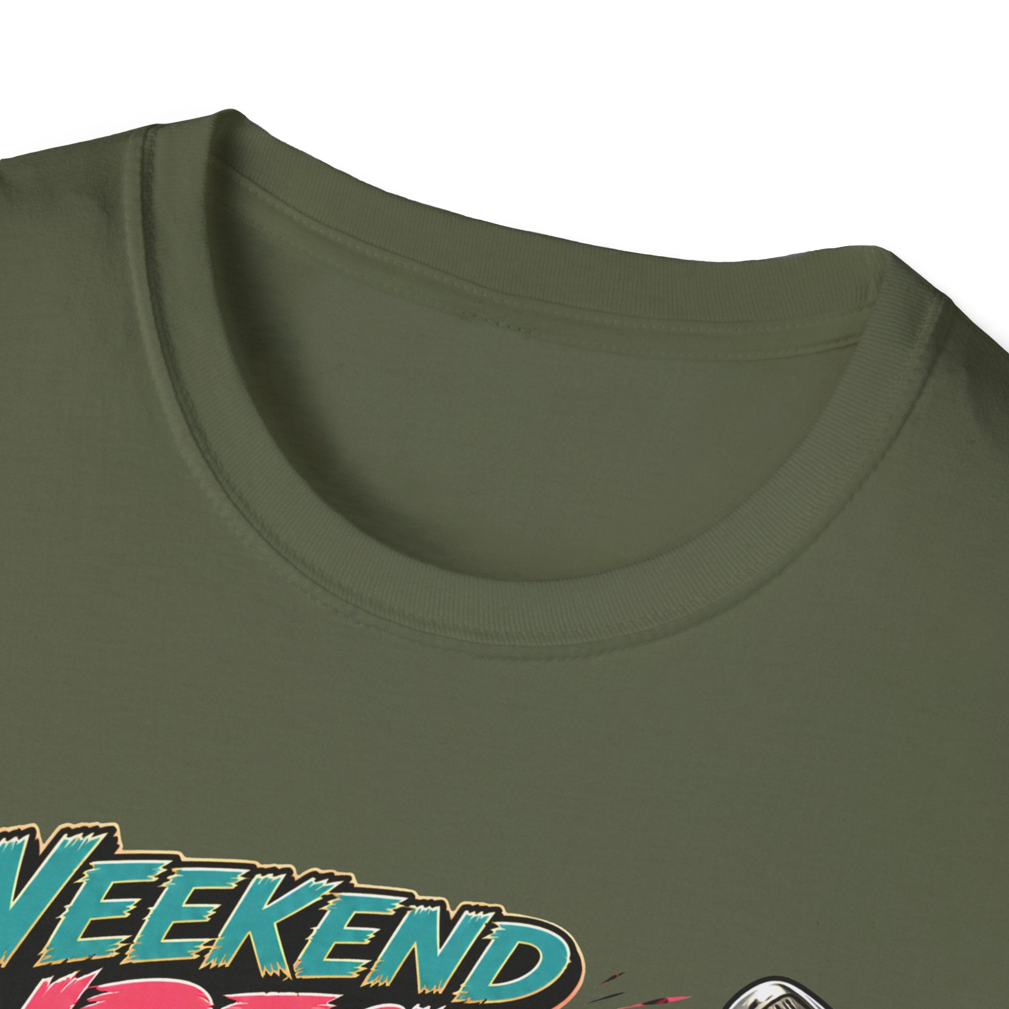 Weekend Wrecker Golf Cart T-Shirt — Retro Tropical Driving Club Tee