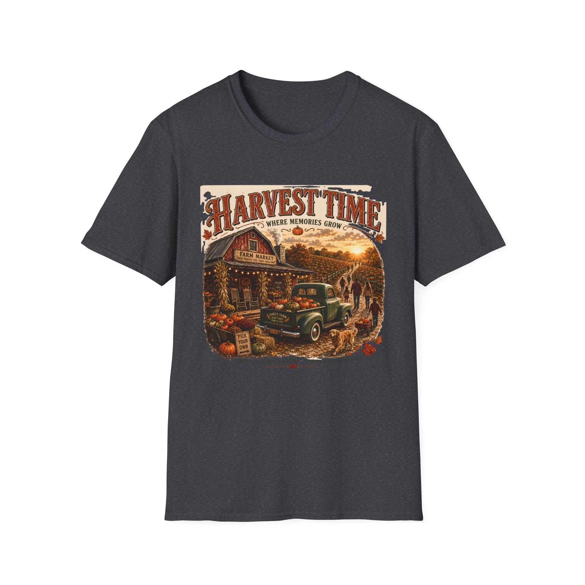 Harvest Time T-Shirt — Vintage Farm Market Fall Tee