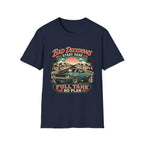 Bad Decisions Start Here Vintage Muscle Car T-Shirt — "Full Tank No Plan"