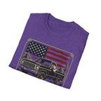 Made in America Truck T-Shirt — "Made in America. Built for the Land." Patriotic Vintage Pickup Tee