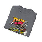 Golf Cart T-Shirt — "Playin' Around" Retro Cartoon Driving Design