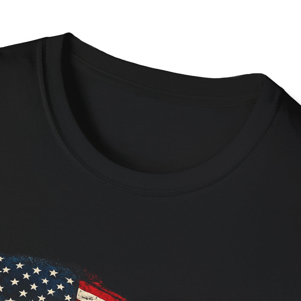 American Hot Rod T-Shirt – Vintage Flag Car Graphic