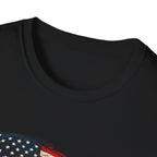American Hot Rod T-Shirt – Vintage Flag Car Graphic