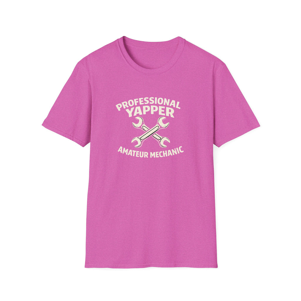 Professional Yapper T-Shirt — “Professional Yapper Amateur Mechanic” Funny Mechanic Tee