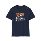 Grandpa's Ride T-Shirt — Vintage Muscle Car & Dog Graphic Gift