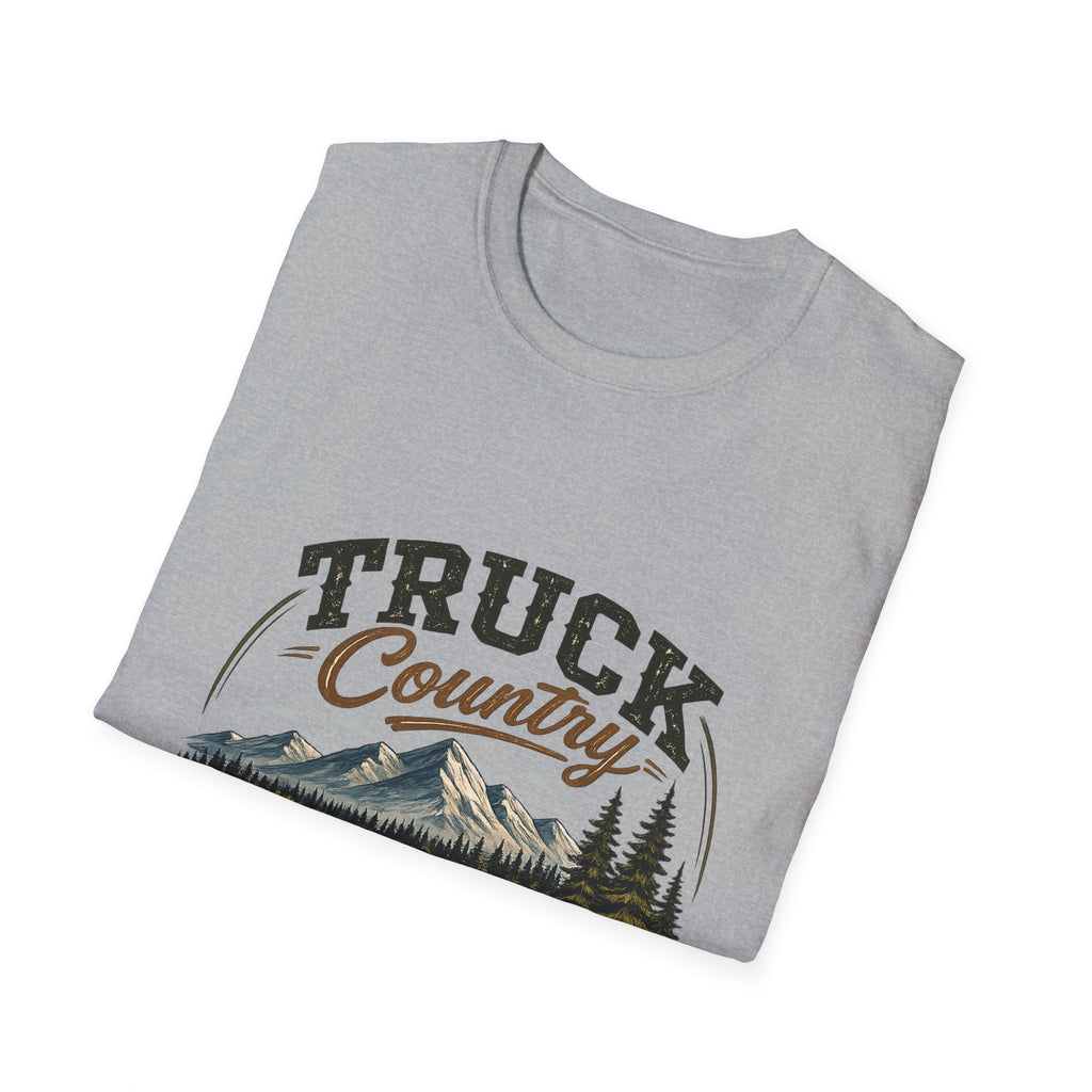 Truck Country T-Shirt — Vintage Mountain Camping Truck Graphic Tee