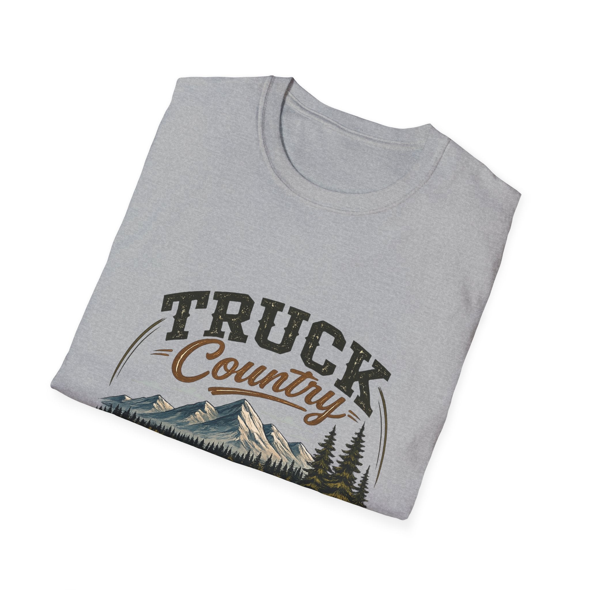 Truck Country T-Shirt — Vintage Mountain Camping Truck Graphic Tee