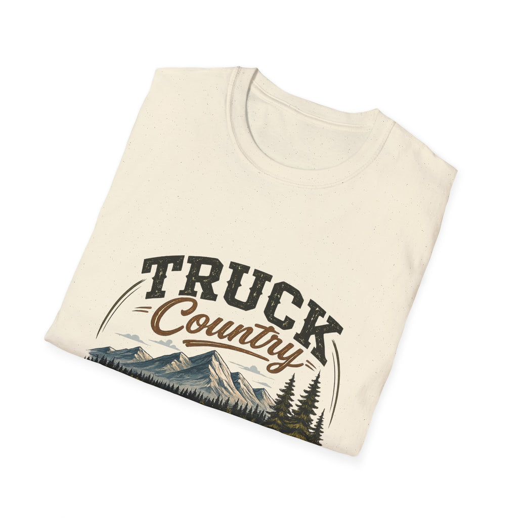 Truck Country T-Shirt — Vintage Mountain Camping Truck Graphic Tee