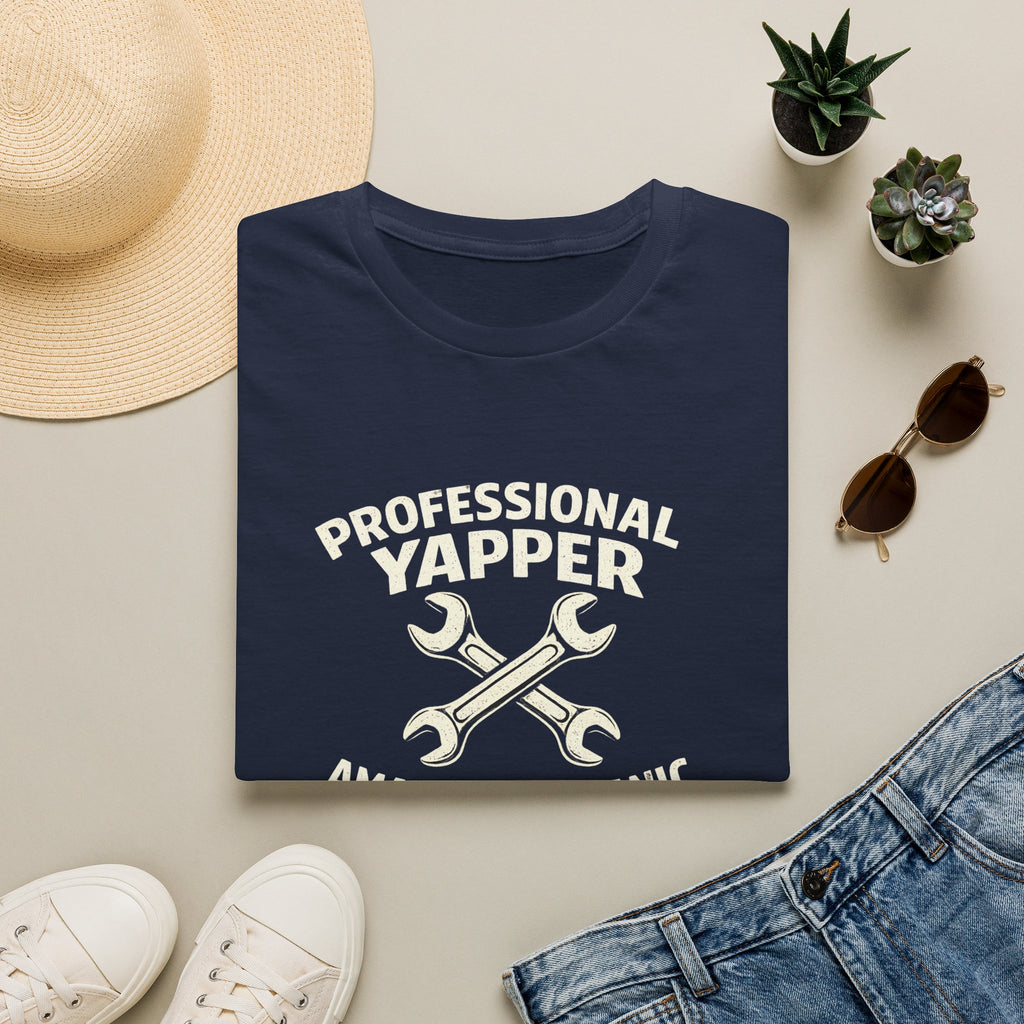 Professional Yapper T-Shirt — “Professional Yapper Amateur Mechanic” Funny Mechanic Tee