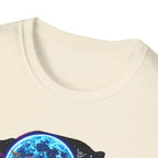 Bone Rattling Surf Tribe T-Shirt — Neon Skull Surf Van Graphic Tee