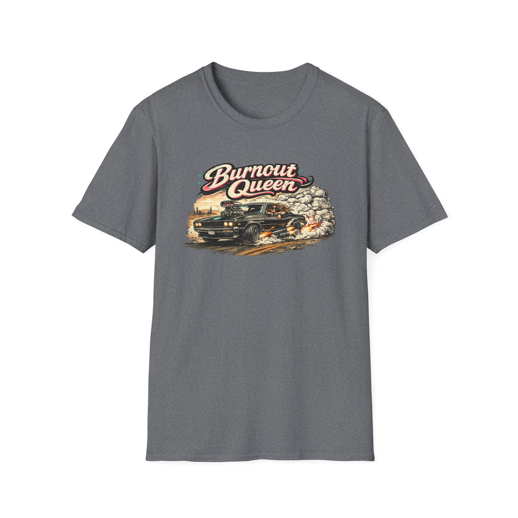 Burnout Queen T-Shirt — Vintage Muscle Car Graphic Tee