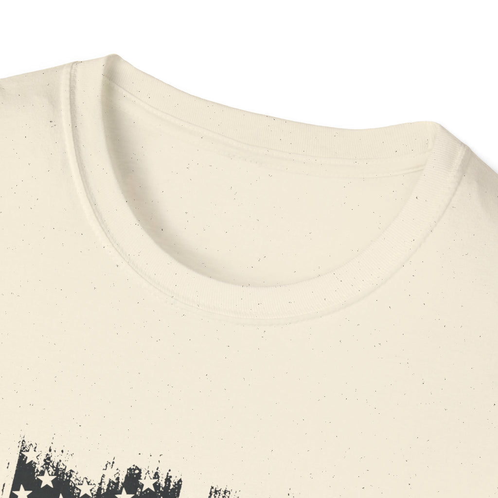 Classic Hot Rod T-Shirt with Distressed American Flag