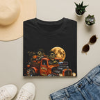 Halloween Hot Rod T‑Shirt — Vintage Monster Truck with Full Moon