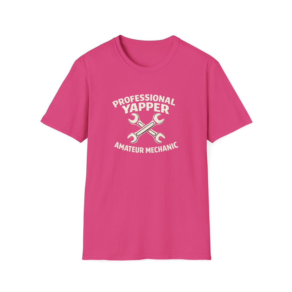 Professional Yapper T-Shirt — “Professional Yapper Amateur Mechanic” Funny Mechanic Tee