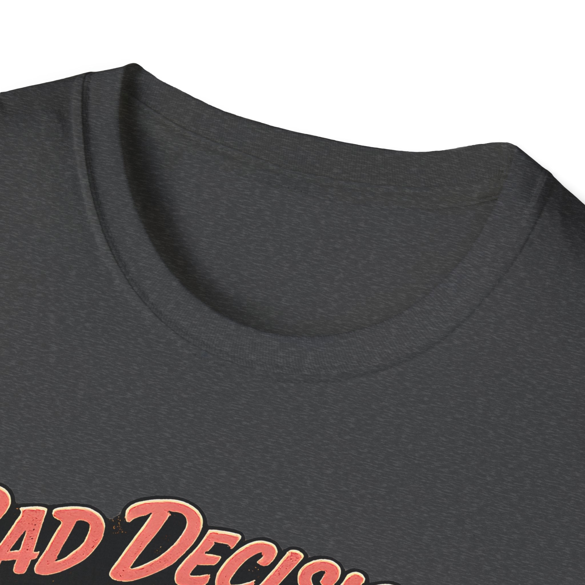 Bad Decisions Start Here Vintage Muscle Car T-Shirt — "Full Tank No Plan"