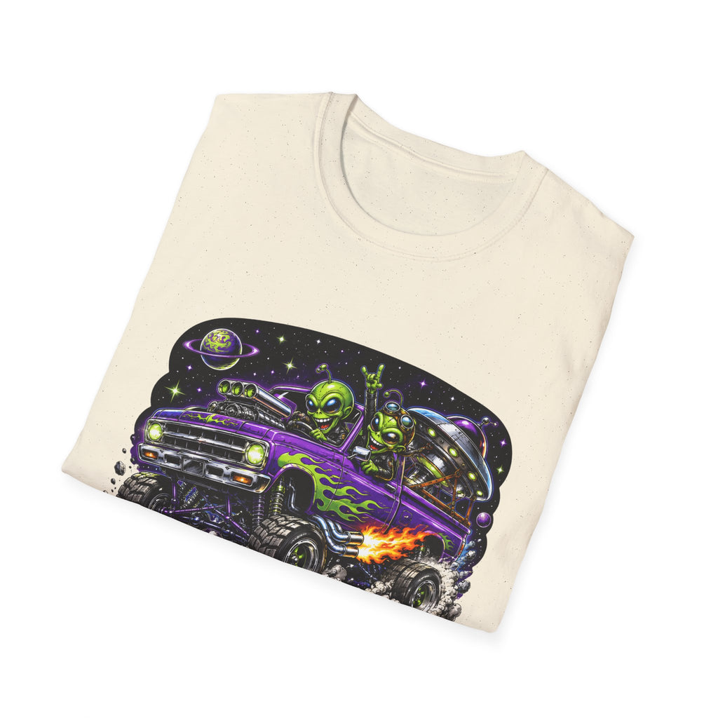 T-Shirt — "Reverse Engineering Really Works" Alien Hot Rod Graphic Tee