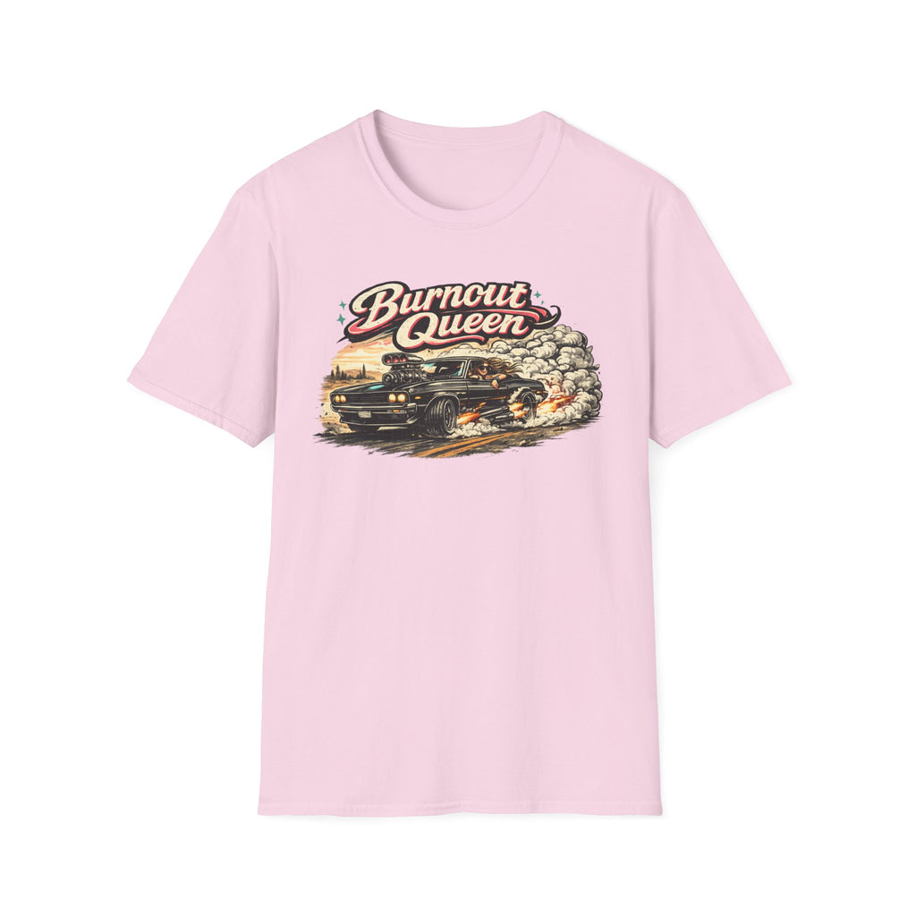 Burnout Queen T-Shirt — Vintage Muscle Car Graphic Tee