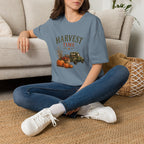 Harvest Time T-Shirt — Vintage Truck, Pumpkins & Fall Farm Design