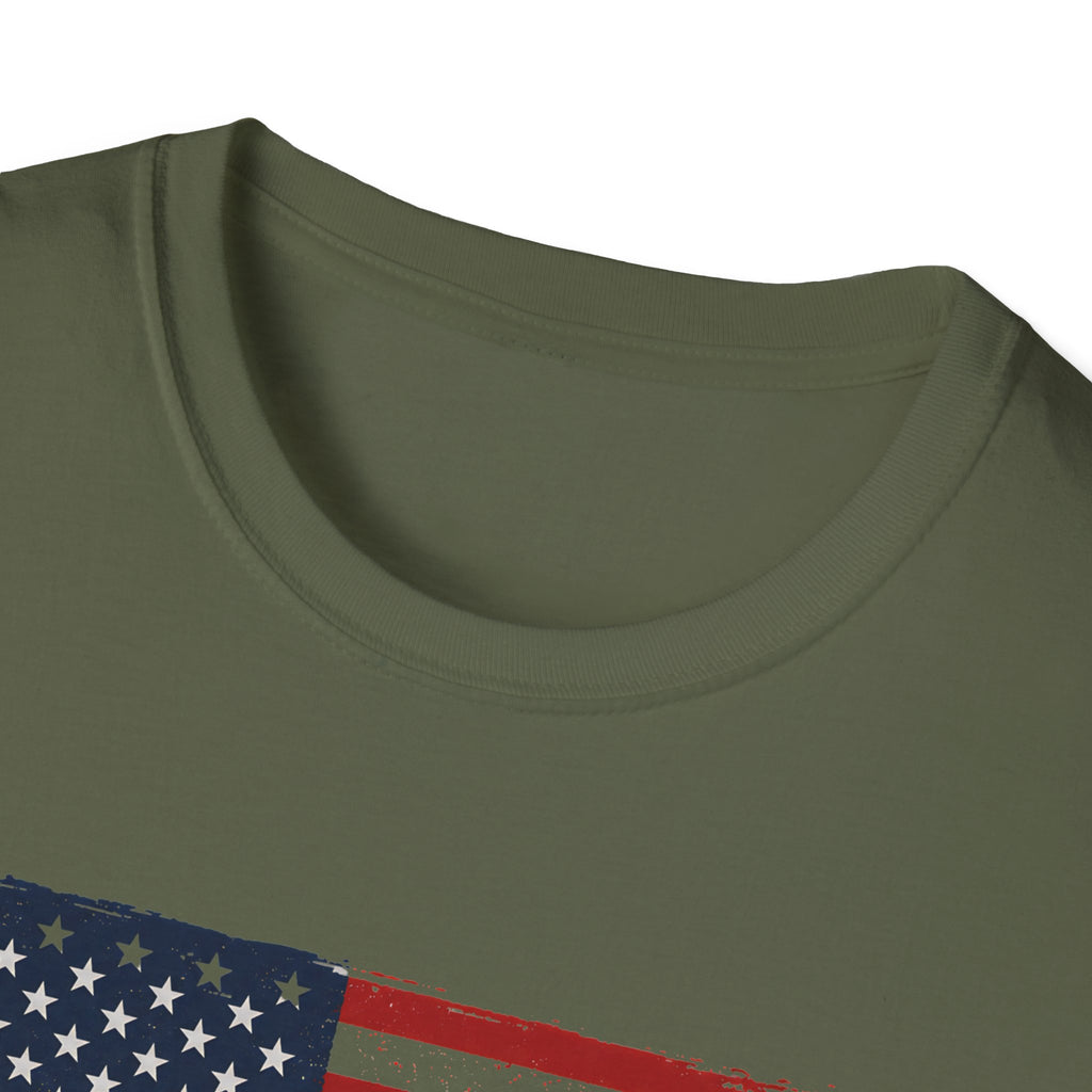 Built Here, Driven Proud Truck T-Shirt — American Flag Vintage Pickup Tee