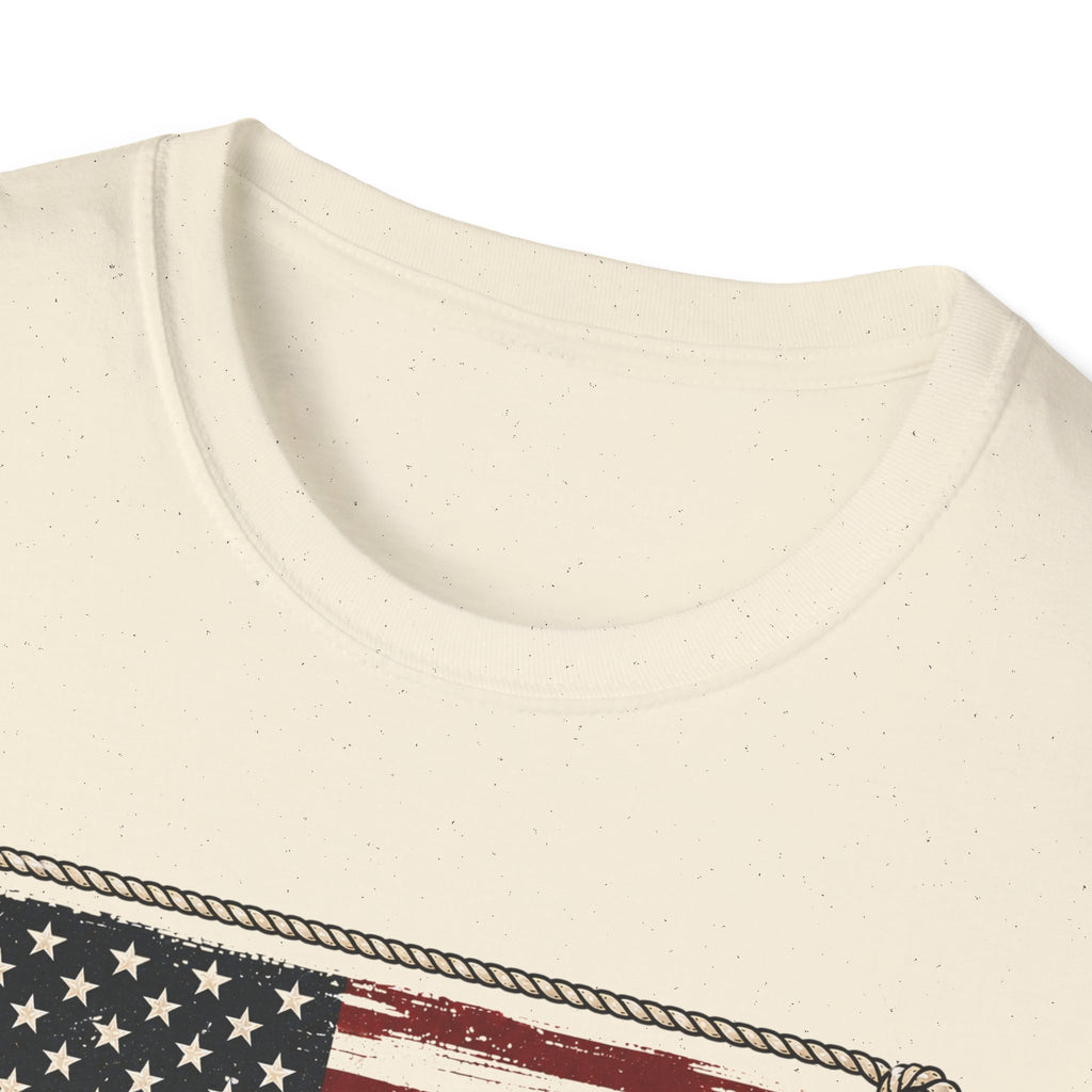 Made in America Truck T-Shirt — "Made in America. Built for the Land." Patriotic Vintage Pickup Tee