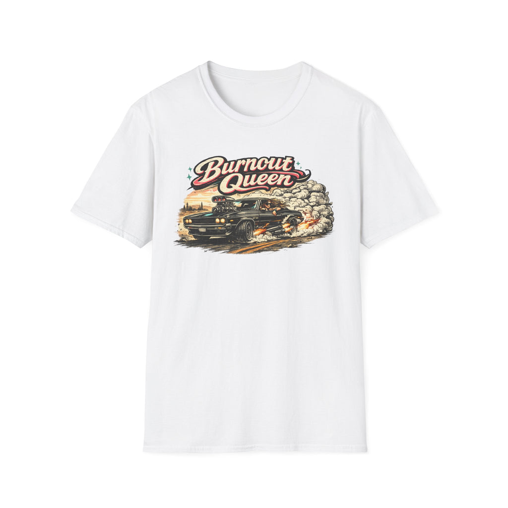 Burnout Queen T-Shirt — Vintage Muscle Car Graphic Tee