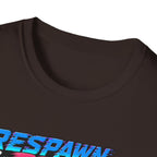T-Shirt — "Respawn & Redline: No Lag Just Drift" Retro Gaming Drift Car Tee